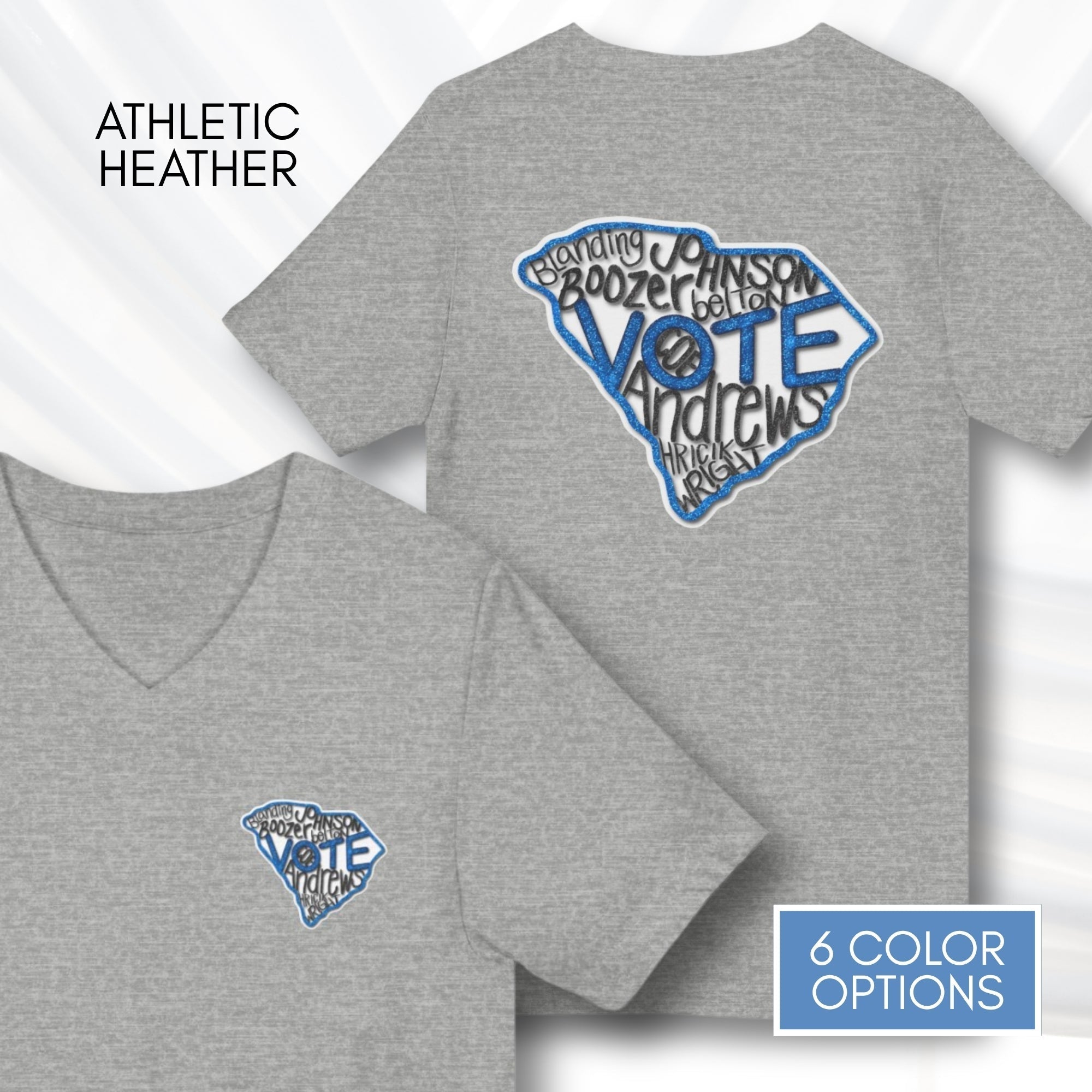 south-carolina-votes-blue-2026-democratic-candidate-v-neck-tee-hand-drawn-art-sc-activist-campaign-tshirt-athletic-heather