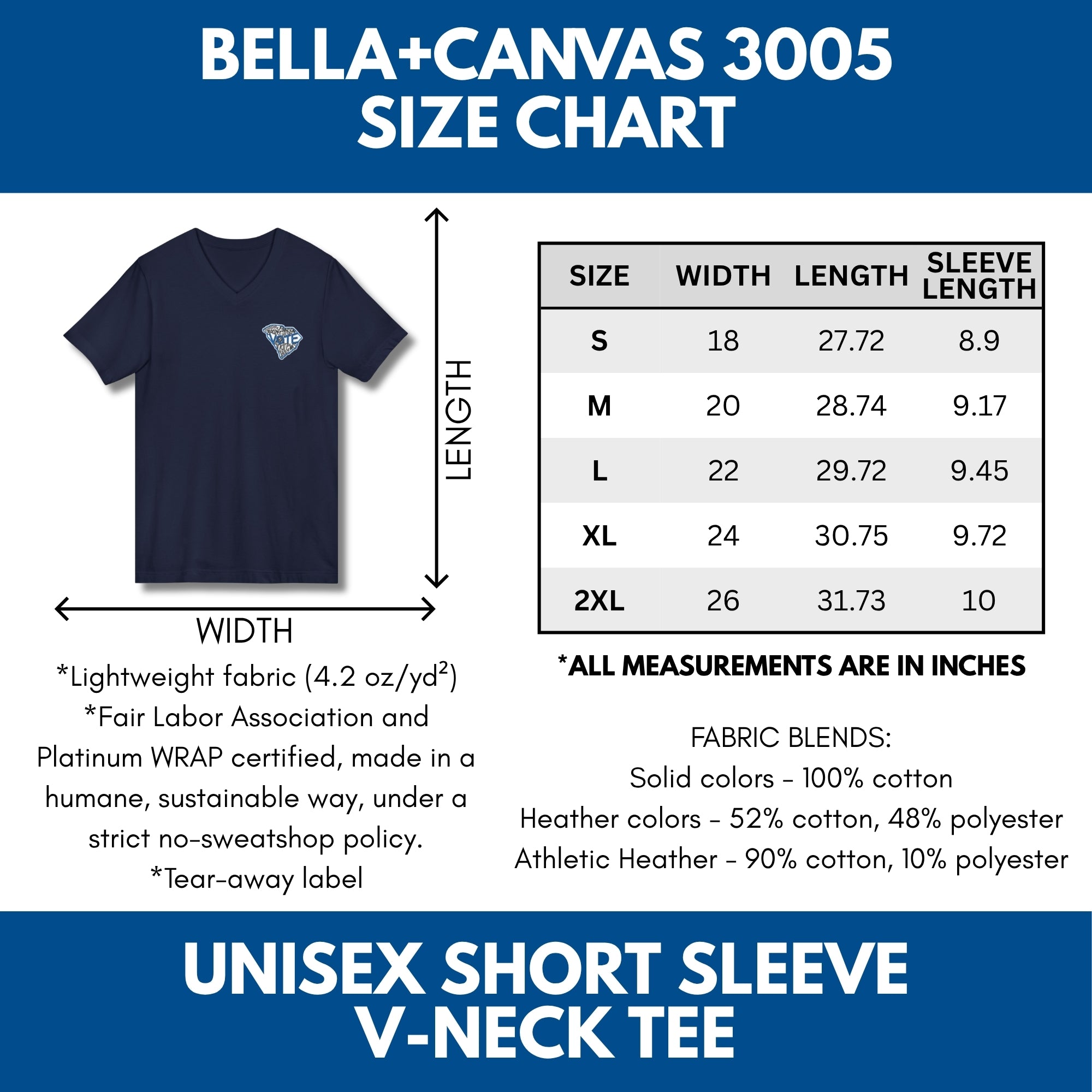 south-carolina-votes-blue-2026-democratic-candidate-v-neck-tee-hand-drawn-art-sc-activist-campaign-tshirt-size-chart