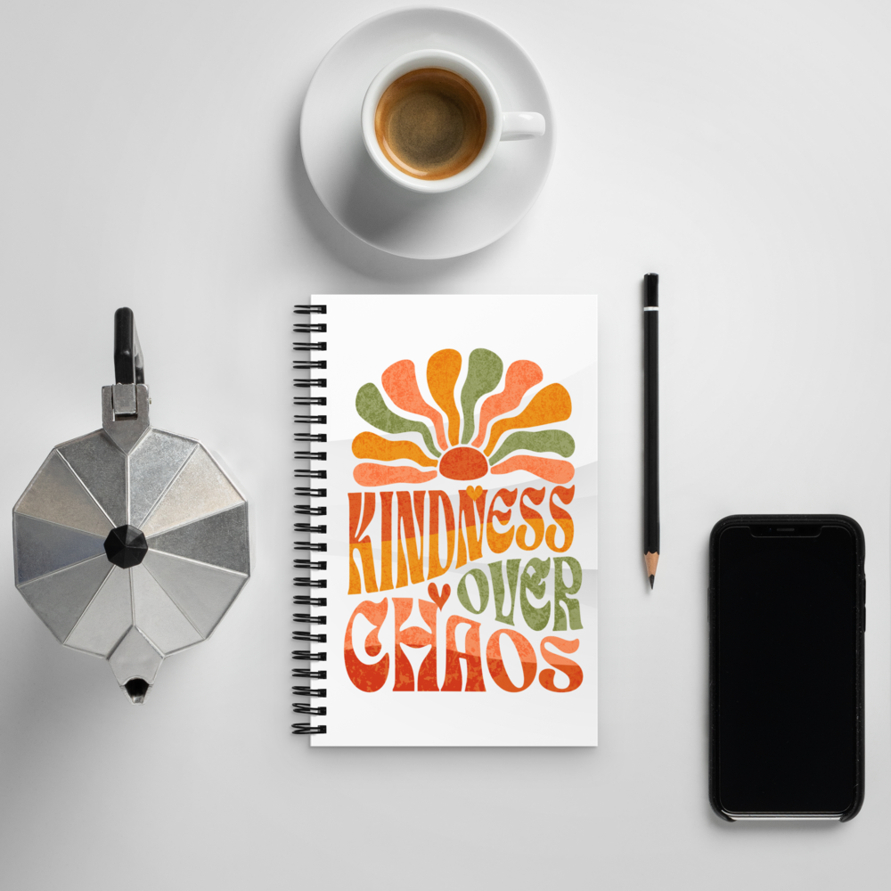 Spiral Notebook – Kindness Project - Kindness Over Chaos