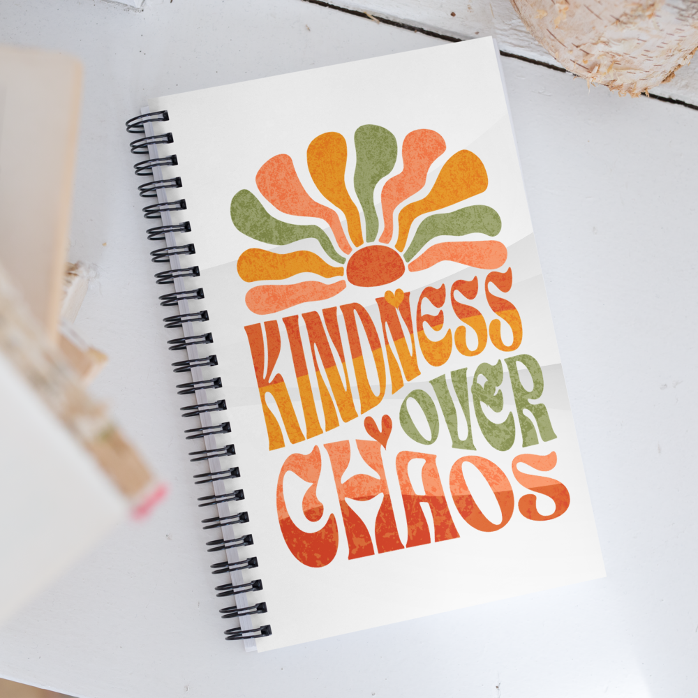 Spiral Notebook – Kindness Project - Kindness Over Chaos