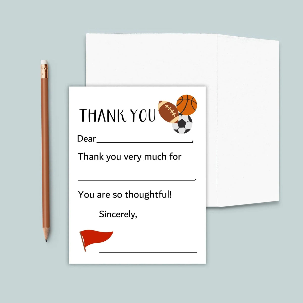 Sports - Fill-in Thank You Notes - The Note House