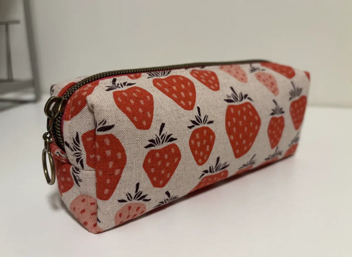 Small Boxy Pencil Case or Travel Pouch
