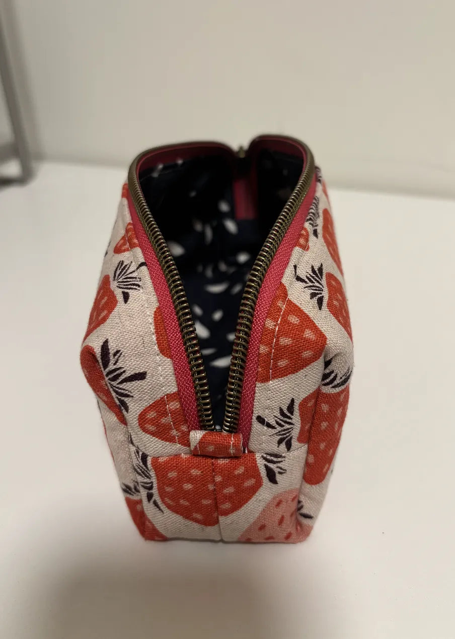 Small Boxy Pencil Case or Travel Pouch