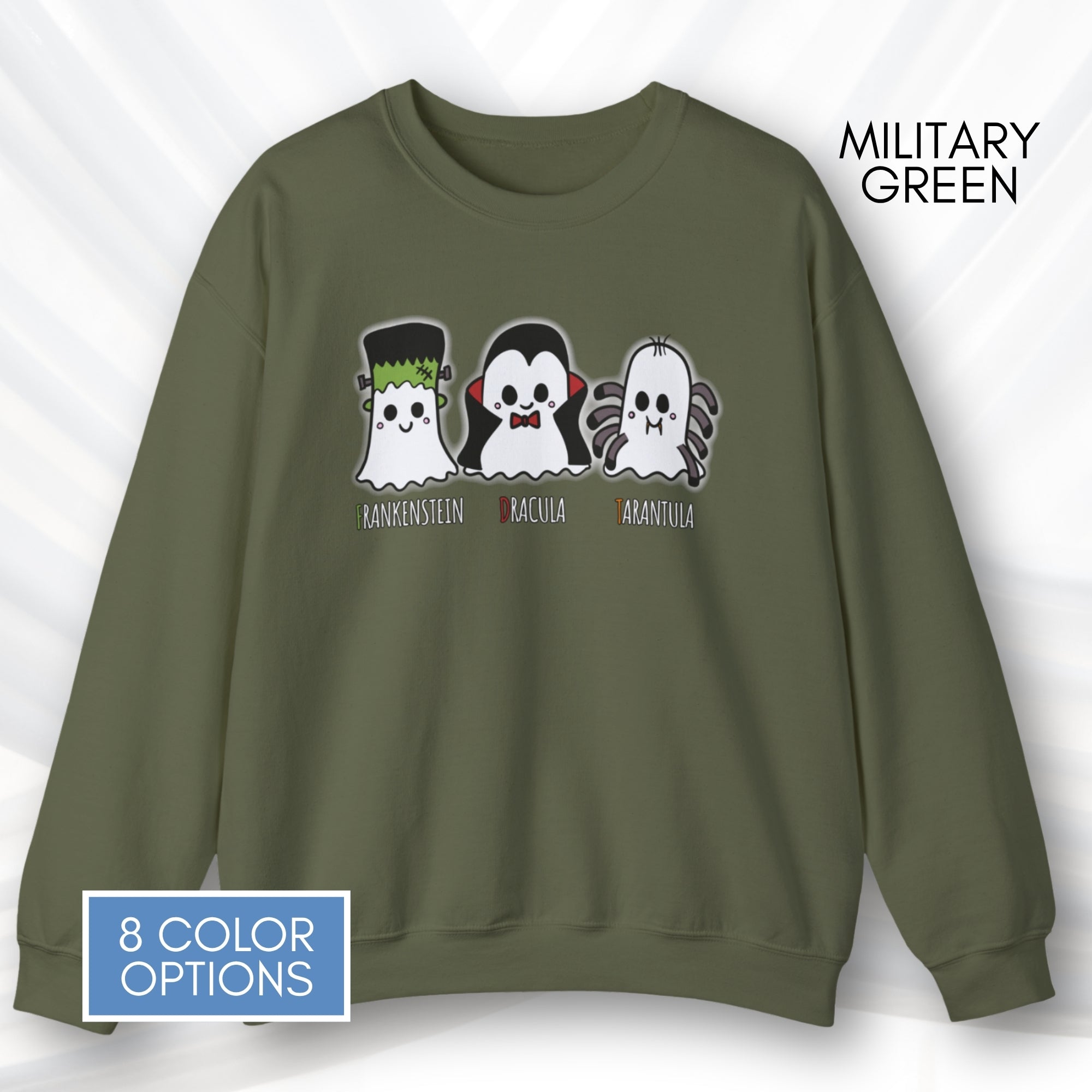 subtle-fdt-ghosts-halloween-sweatshirt-frankenstein-dracula-tarantula-graphic-top-anti-trump-shirt-political-apparel-military-green