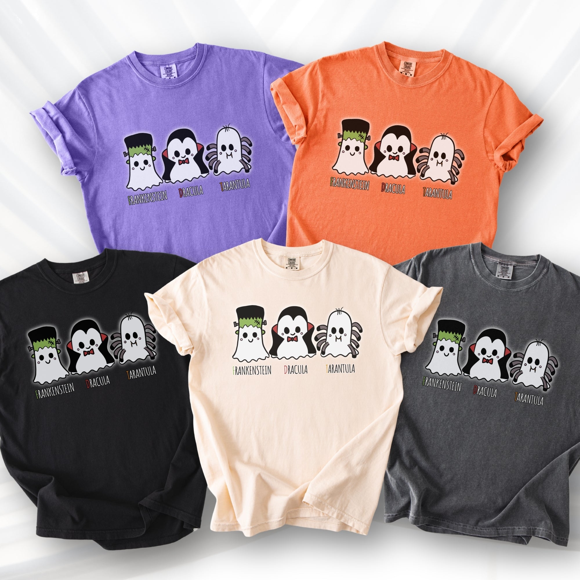 subtle-fdt-ghosts-halloween-tshirt-frankenstein-dracula-tarantula-graphic-tee