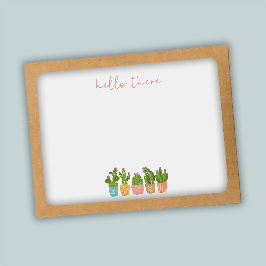 Succulents Flat Note Cards for Plant Lovers - Box of 12