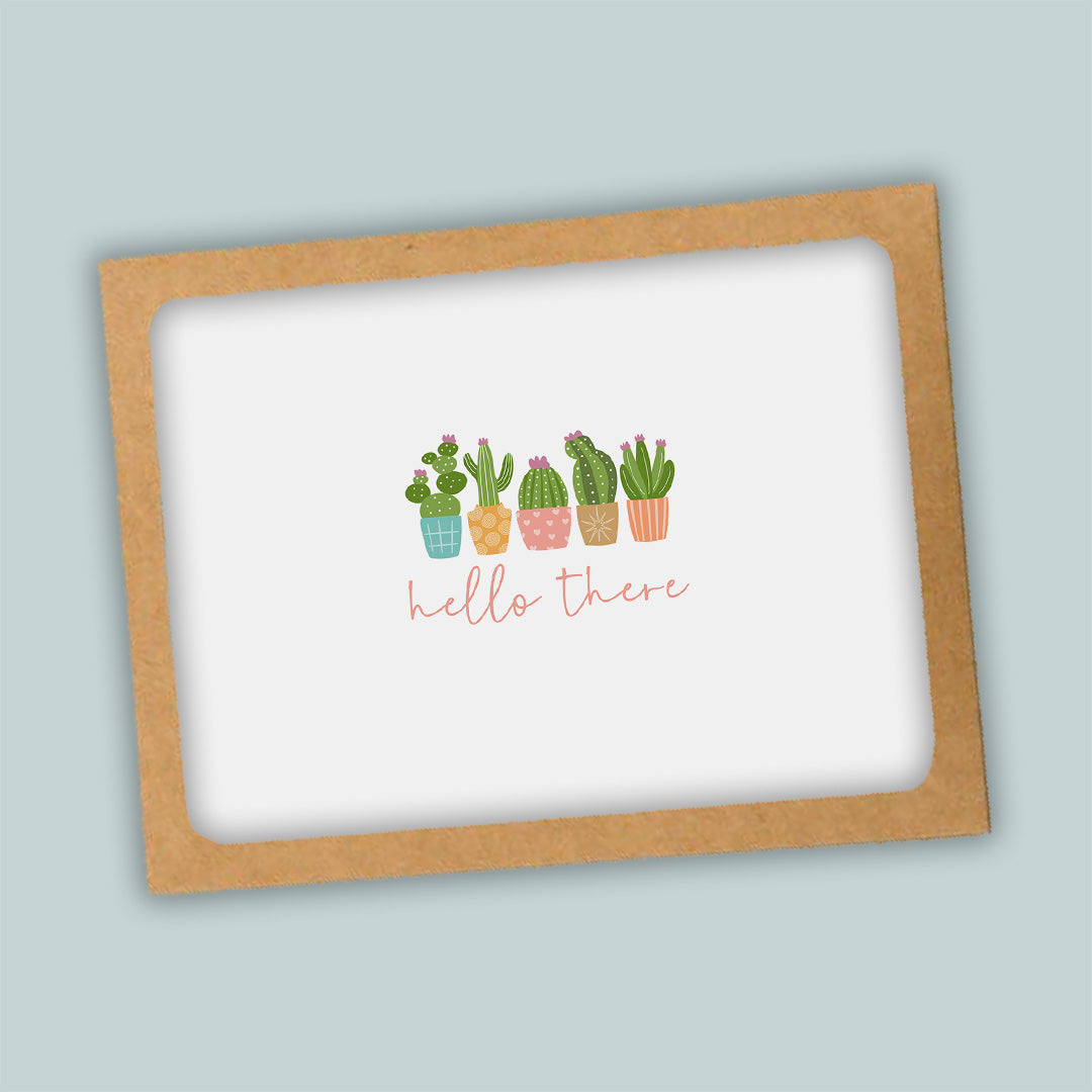 Succulents Folded Note Cards for Plant Lovers - Box of 8