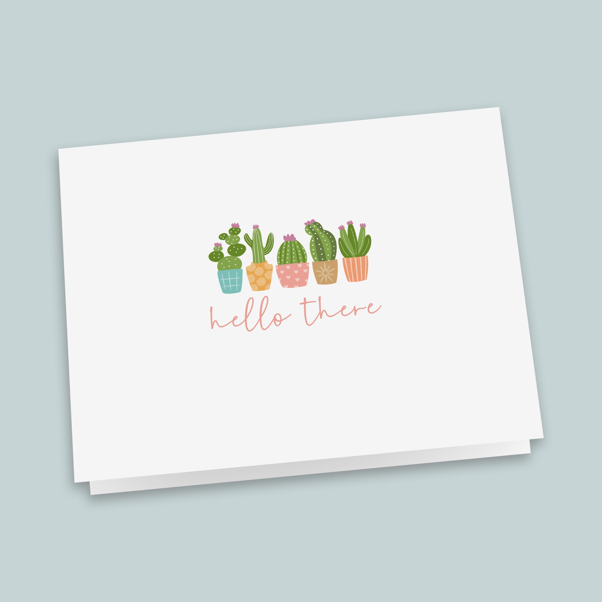 Succulents Folded Note Cards for Plant Lovers - Box of 8
