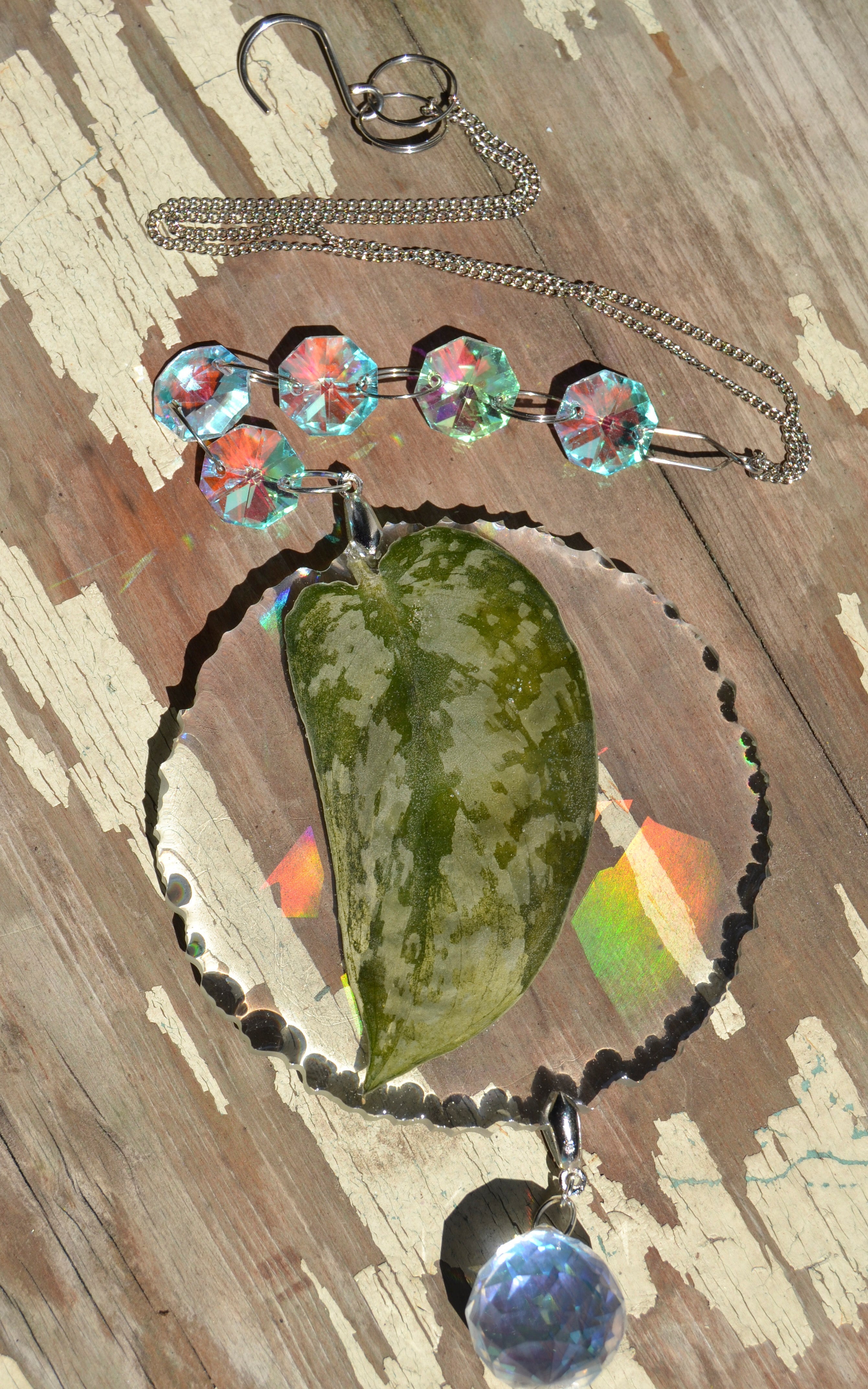 Leaf Suncatcher - Holo S. Black Dragon
