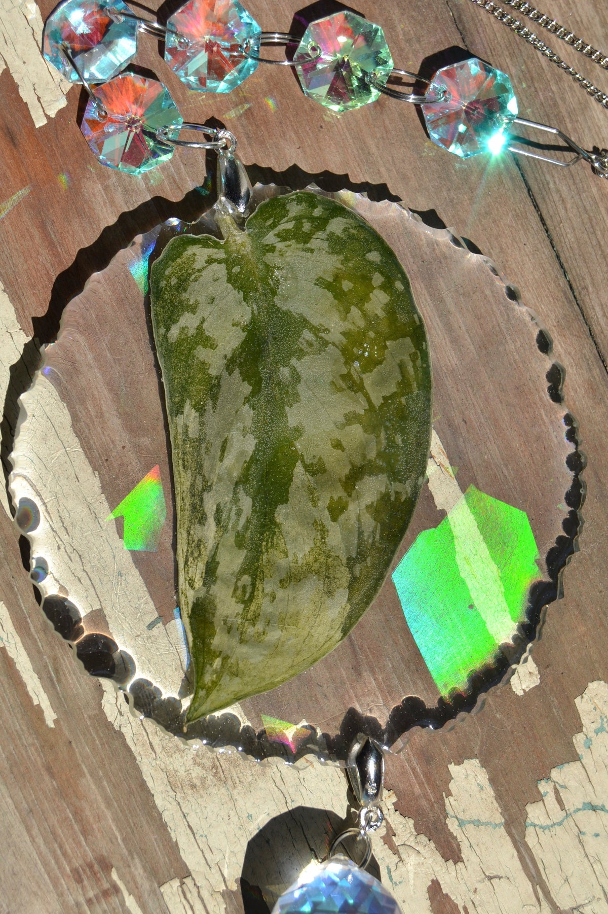 Leaf Suncatcher - Holo S. Black Dragon