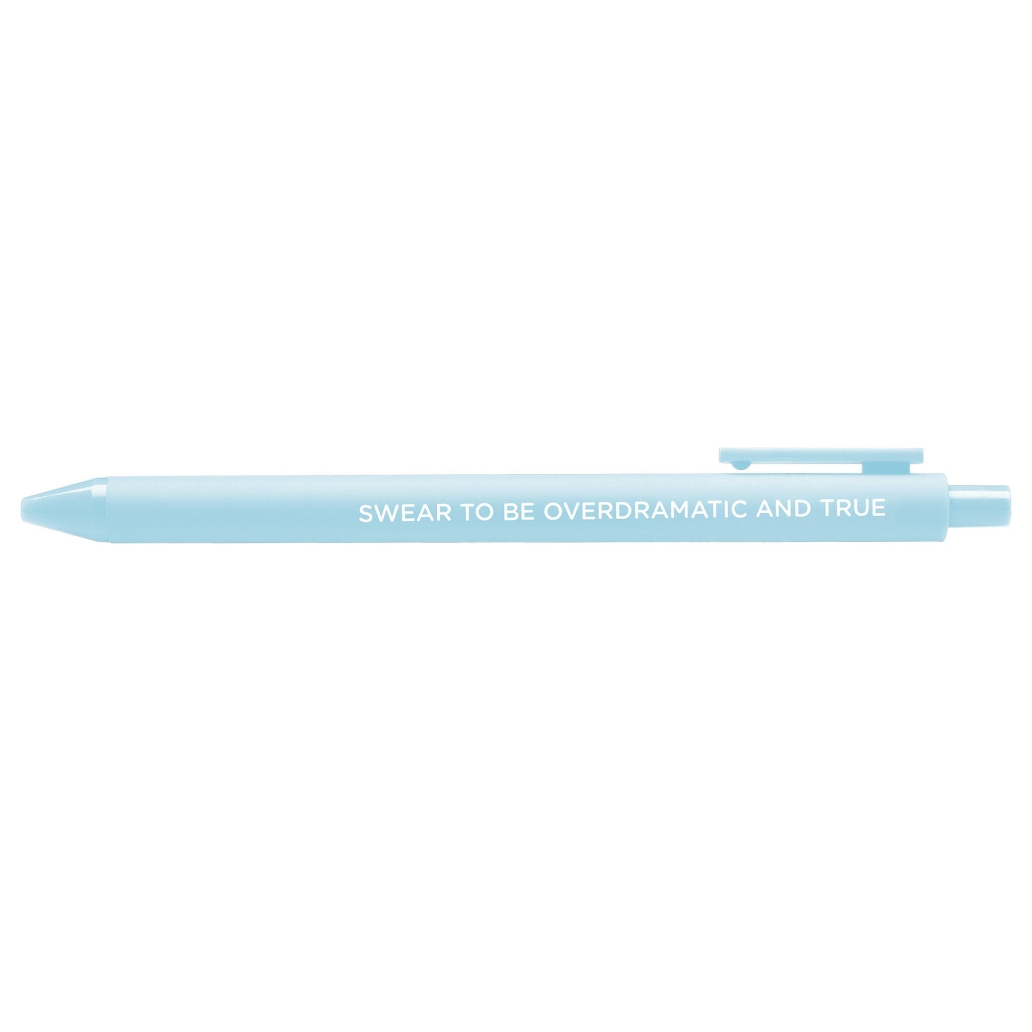 Swear to be overdramatic and true jotter gel pen - MangoIllustrated - Pens