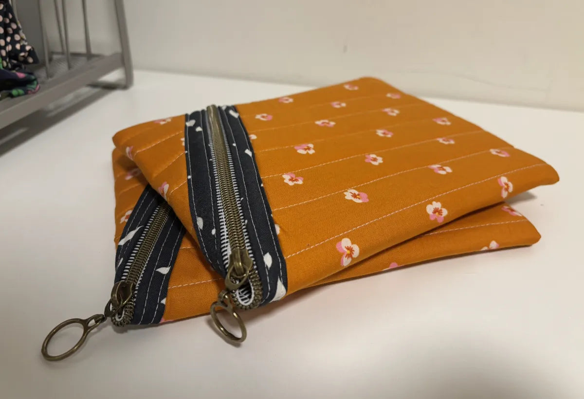 Quilted Diagonal Zip Tablet Sleeve