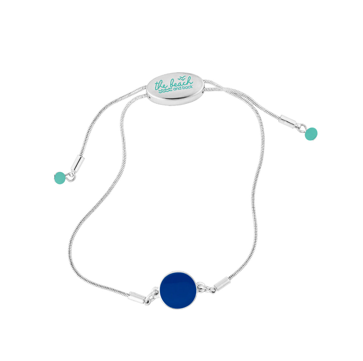 dana point circle slider bracelet navy