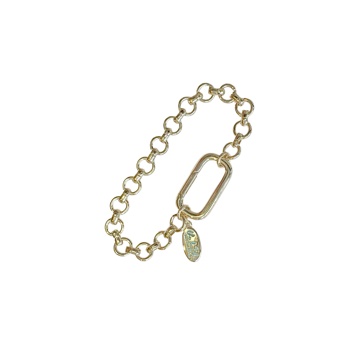charleston circle link bracelet gold