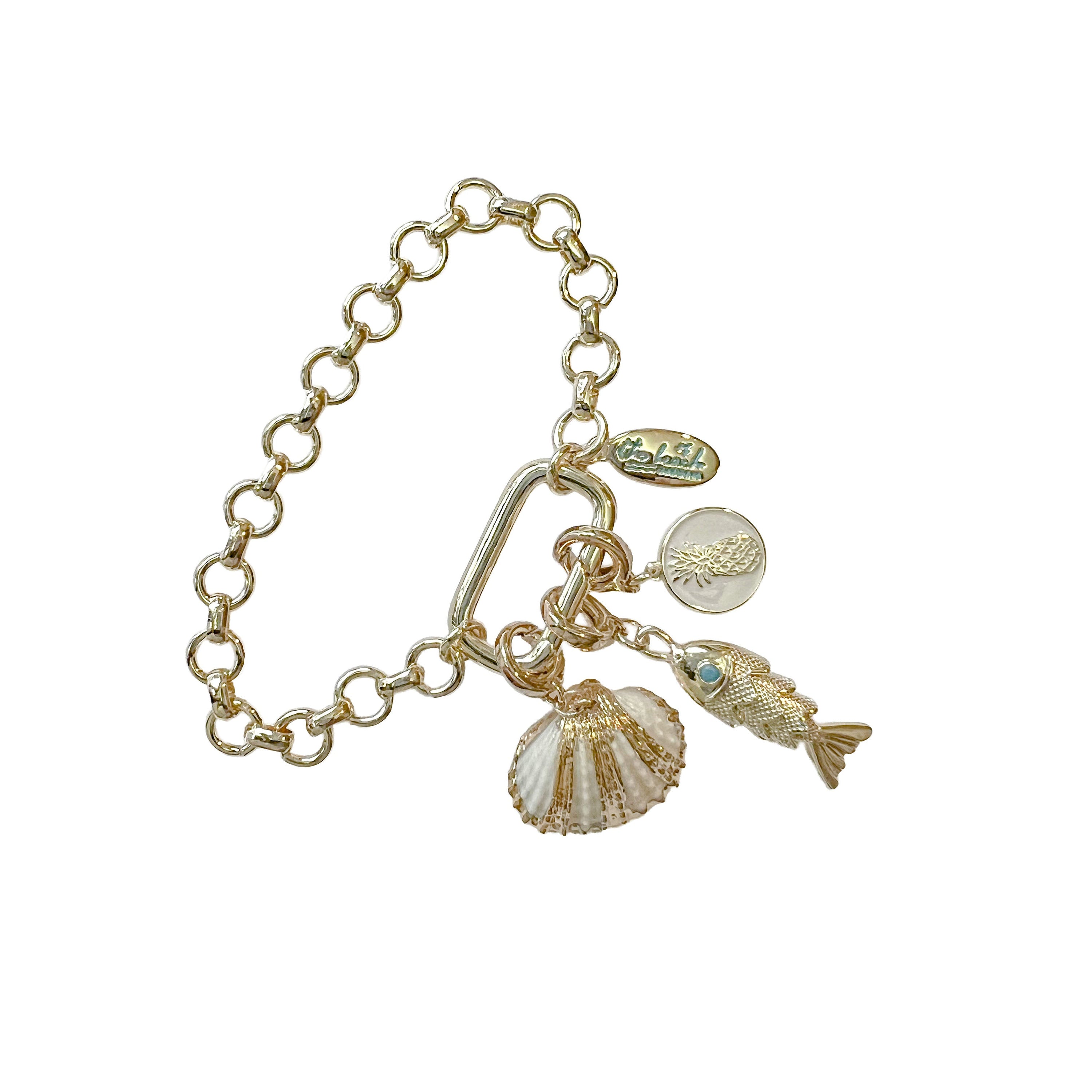 charleston circle link bracelet gold