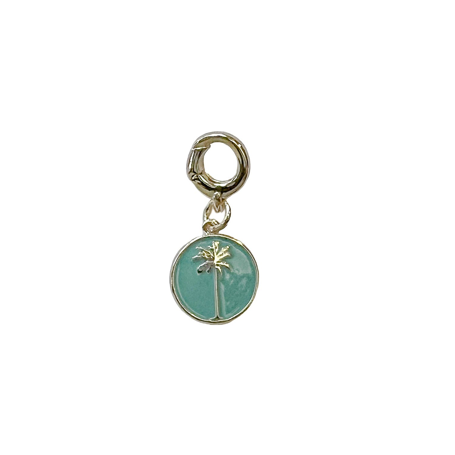 charleston palm tree coin charm