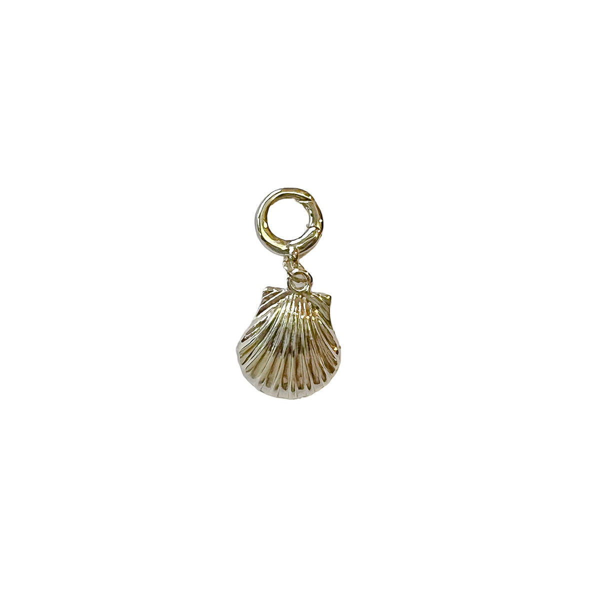 charleston shell and pearl gold charm