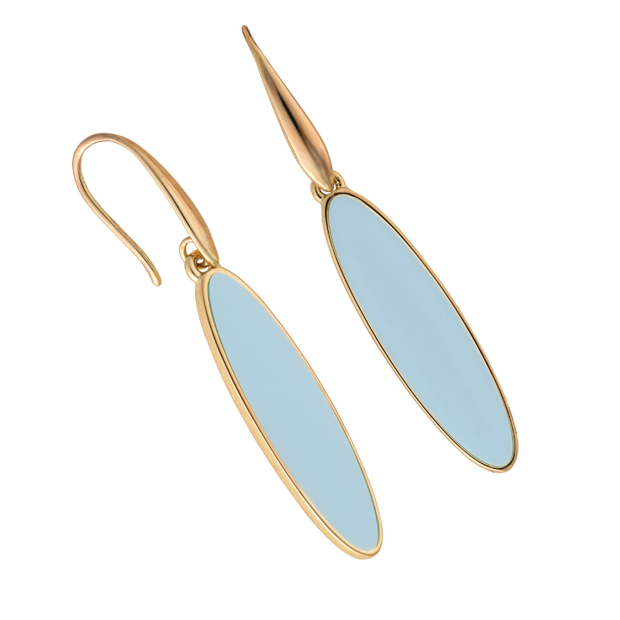 lavallette long board earrings aqua