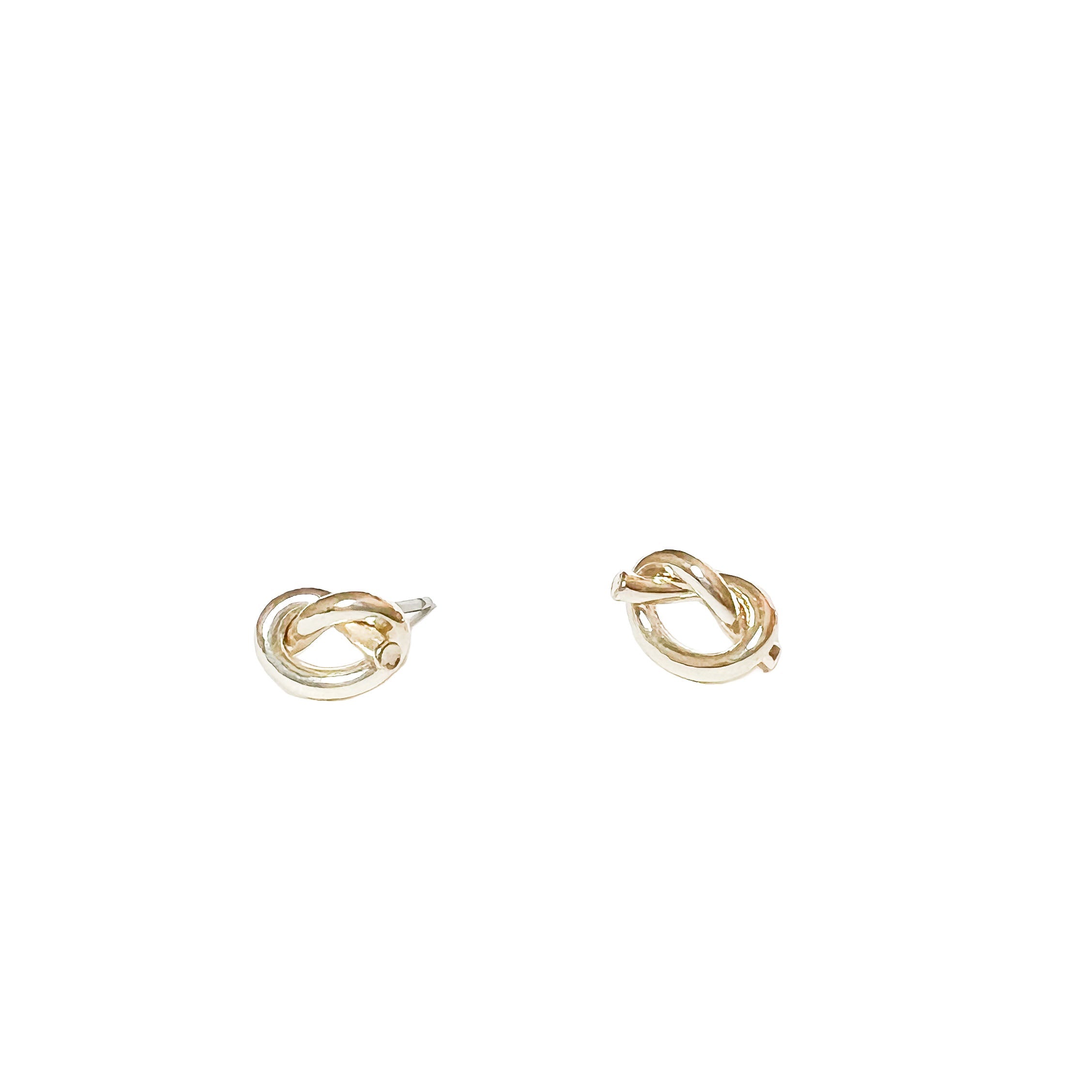 avalon knot studs gold