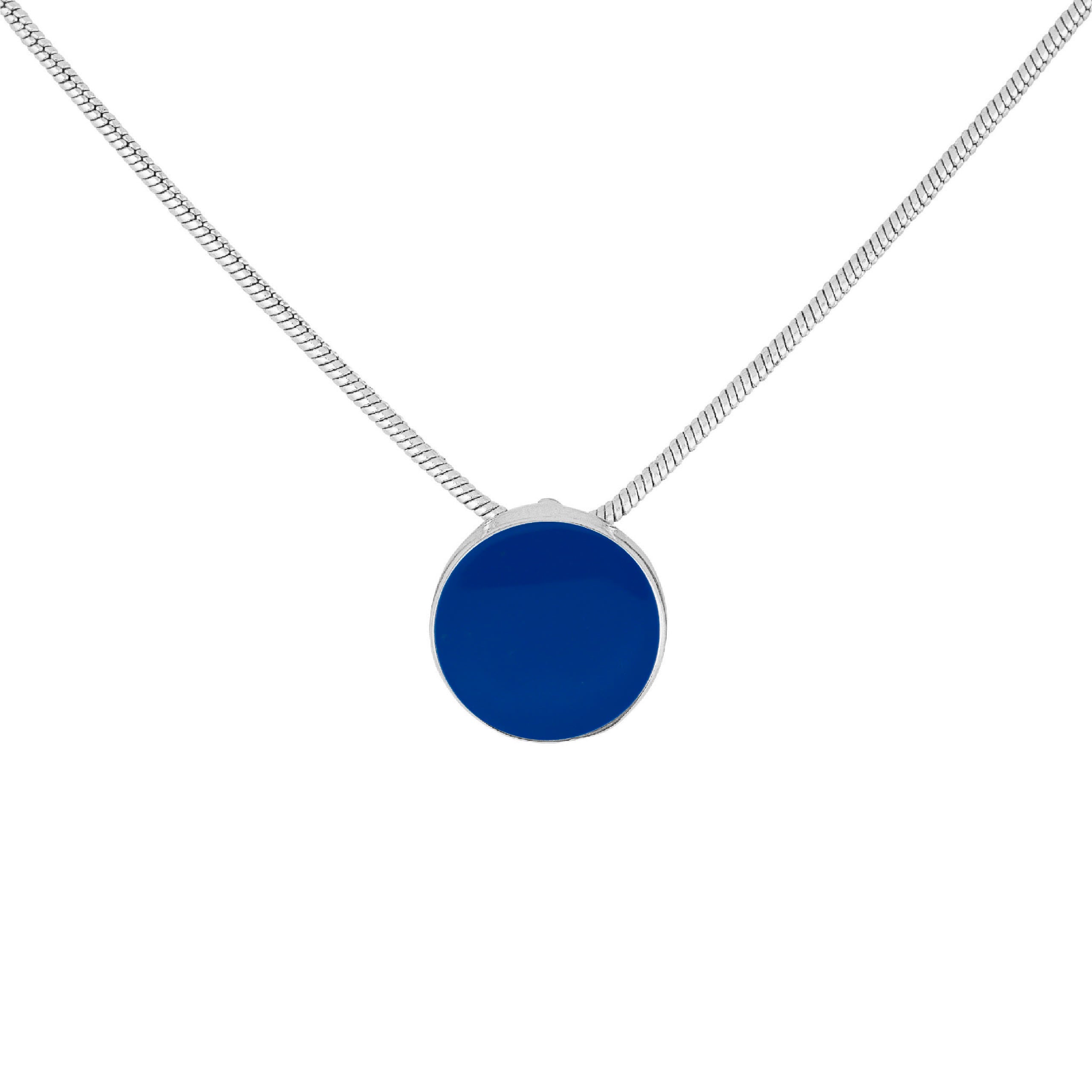 dana point circle necklace navy