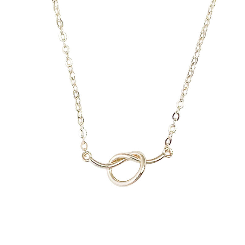 avalon knot necklace gold