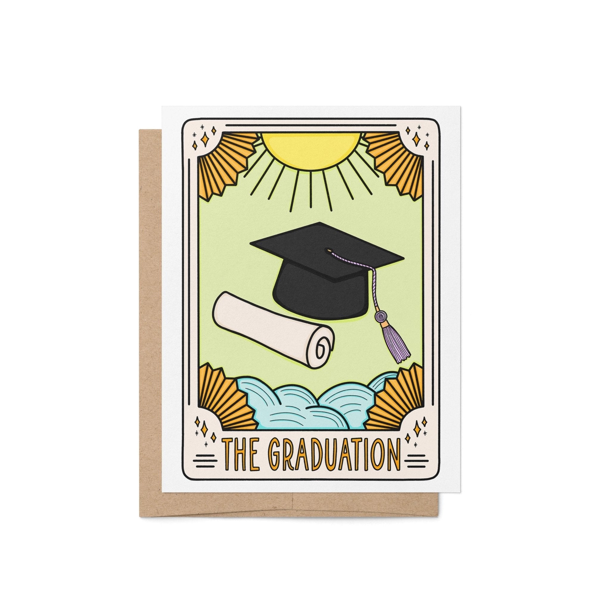 The Graduation Tarot Card Congratulations Card - MangoIllustrated - Greeting Cards