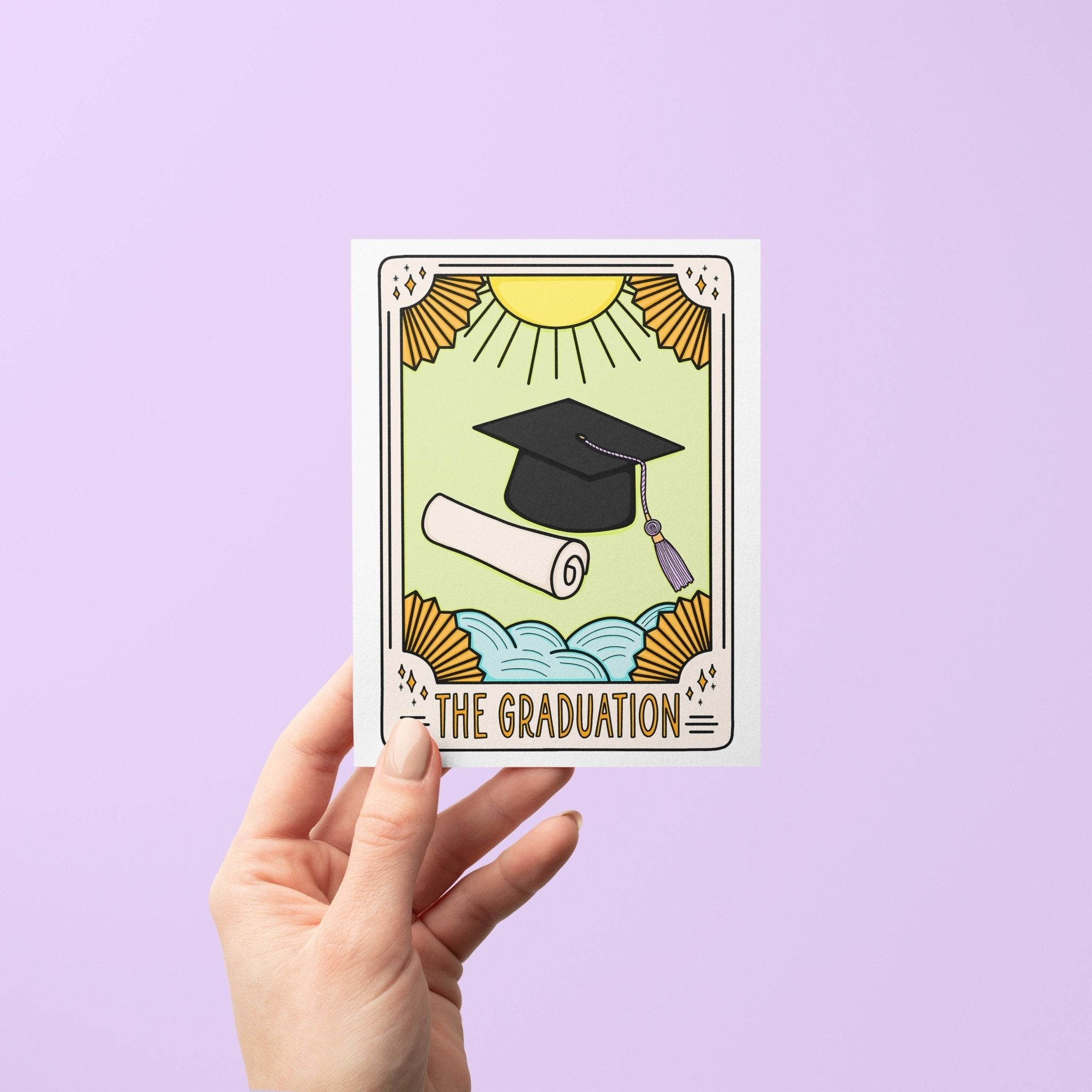 The Graduation Tarot Card Congratulations Card - MangoIllustrated - Greeting Cards