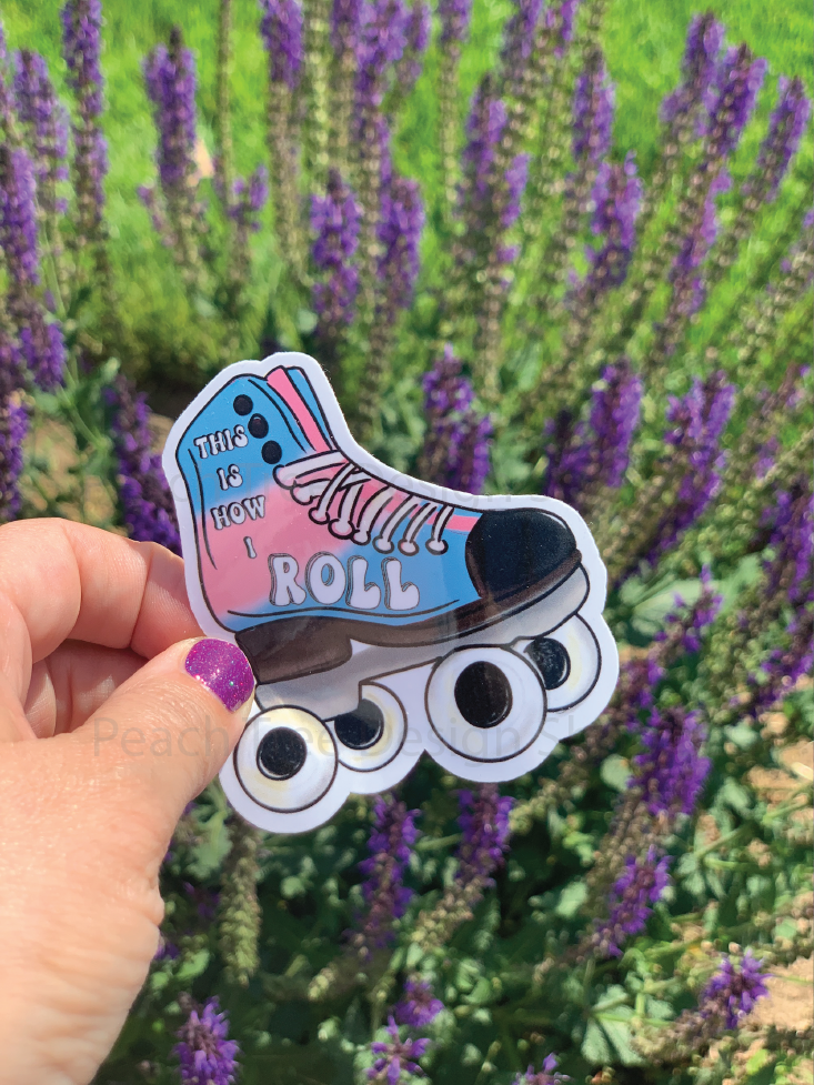 LGBTQ+ Pride Roller Skate Handmade Stickers