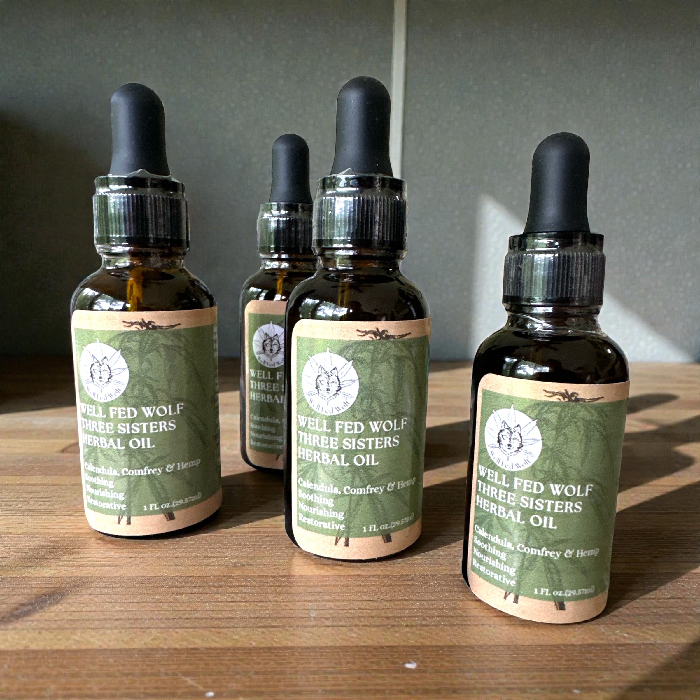 Well Fed Wolf Three Sisters Herbal Oil