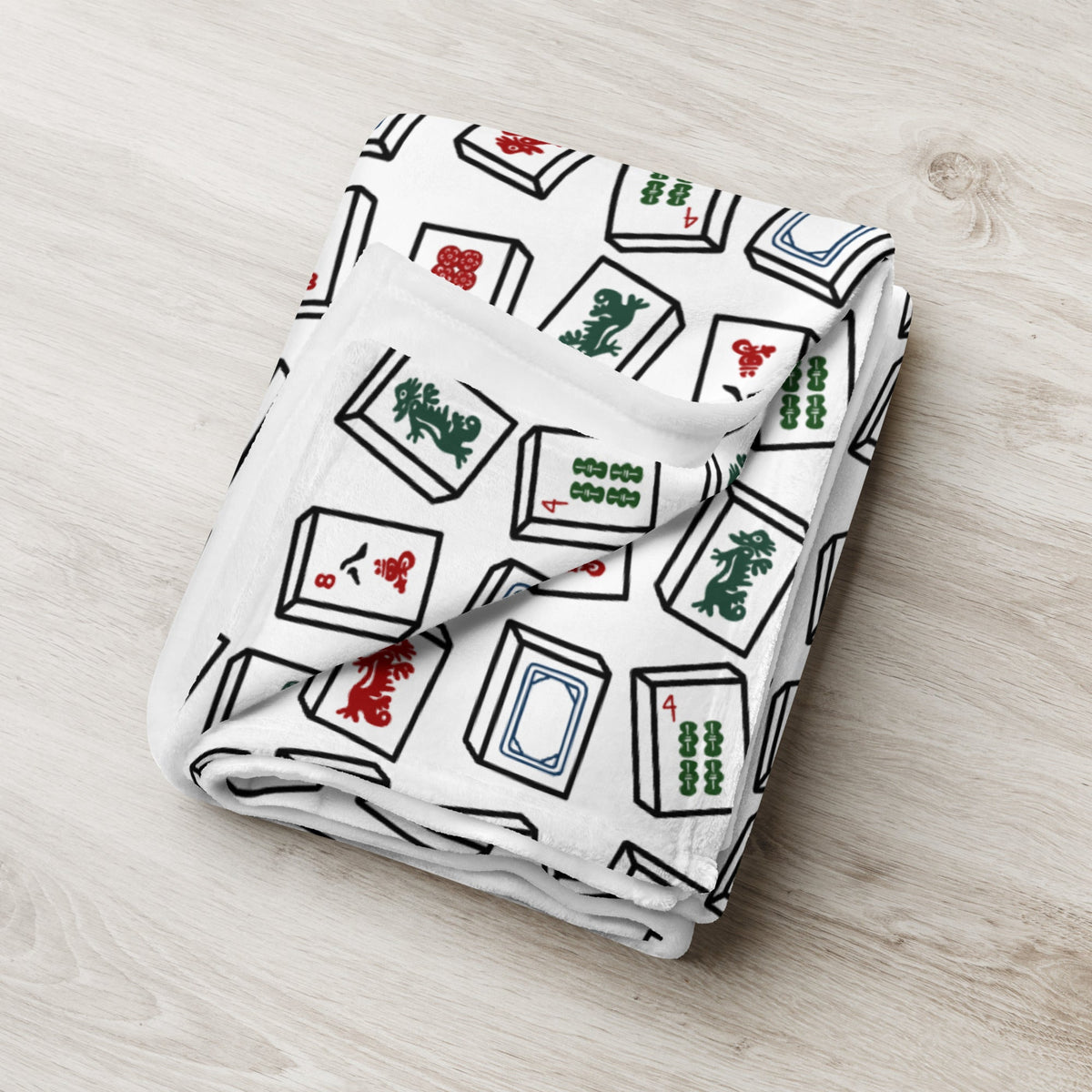 Mahjong Tiles Throw Blanket