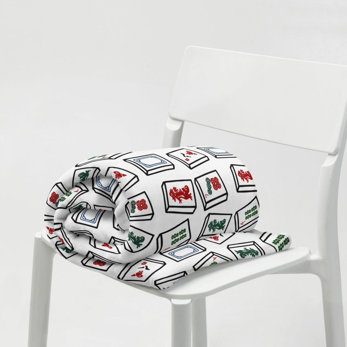 Mahjong Tiles Throw Blanket