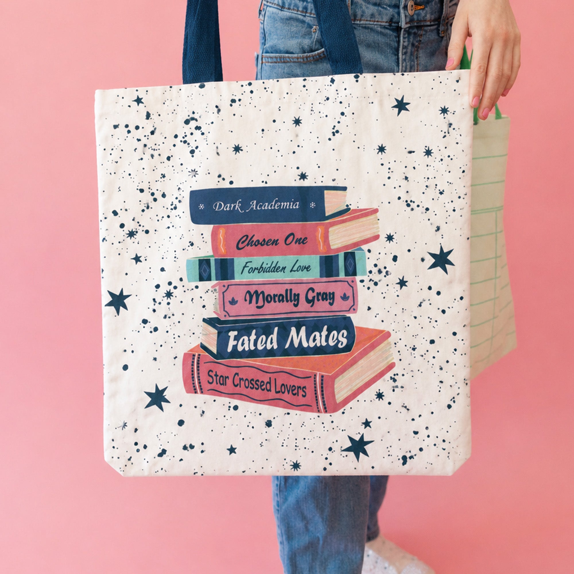 Romantasy Books Themed Tote, Jollity & Co