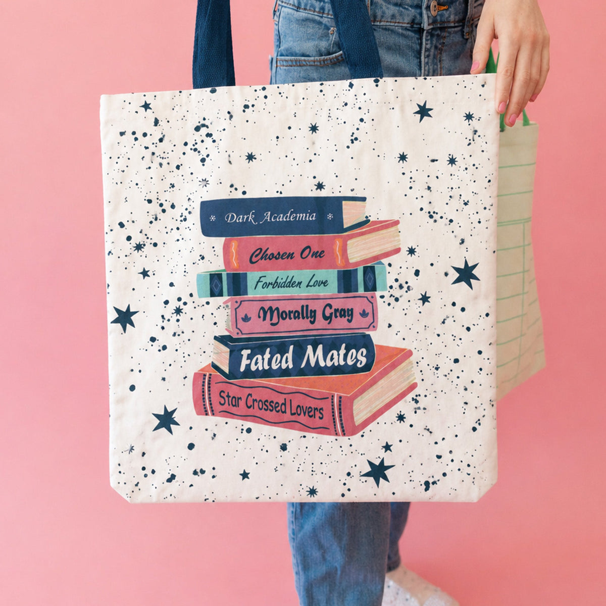 Romantasy Books Themed Tote, Jollity & Co