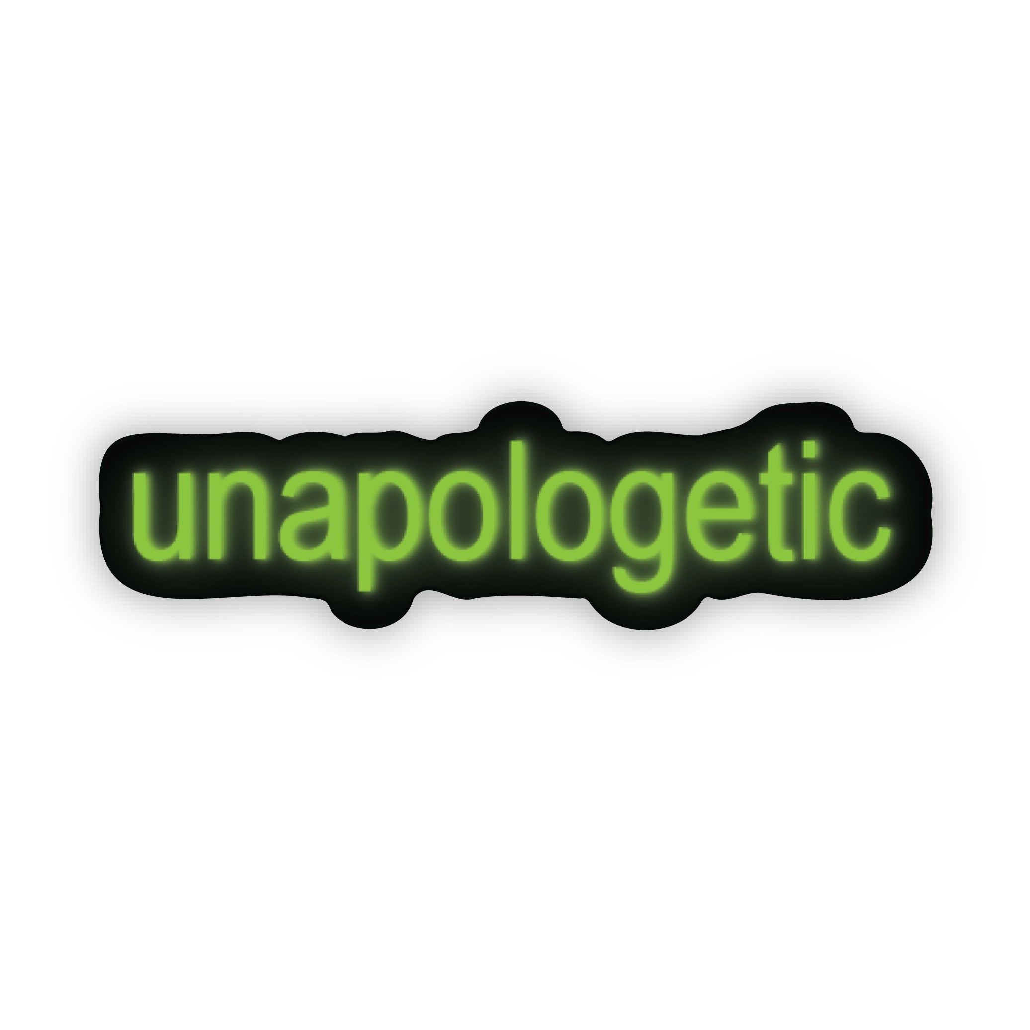 Unapologetic Brat Green Sticker