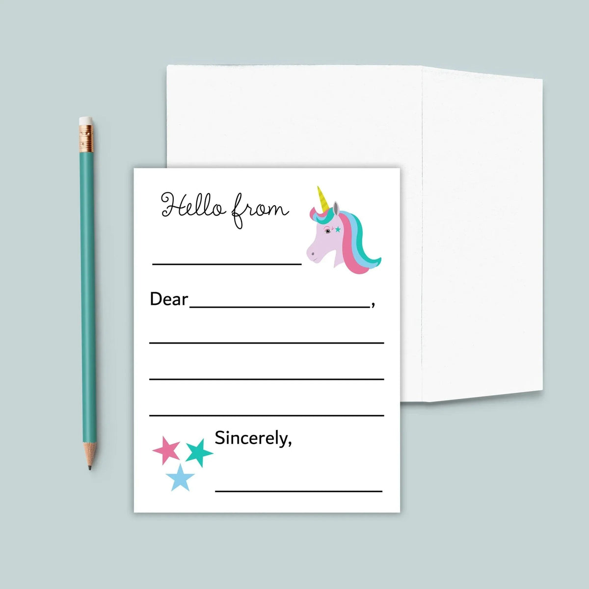 Unicorn - Lined Note Cards - The Note House
