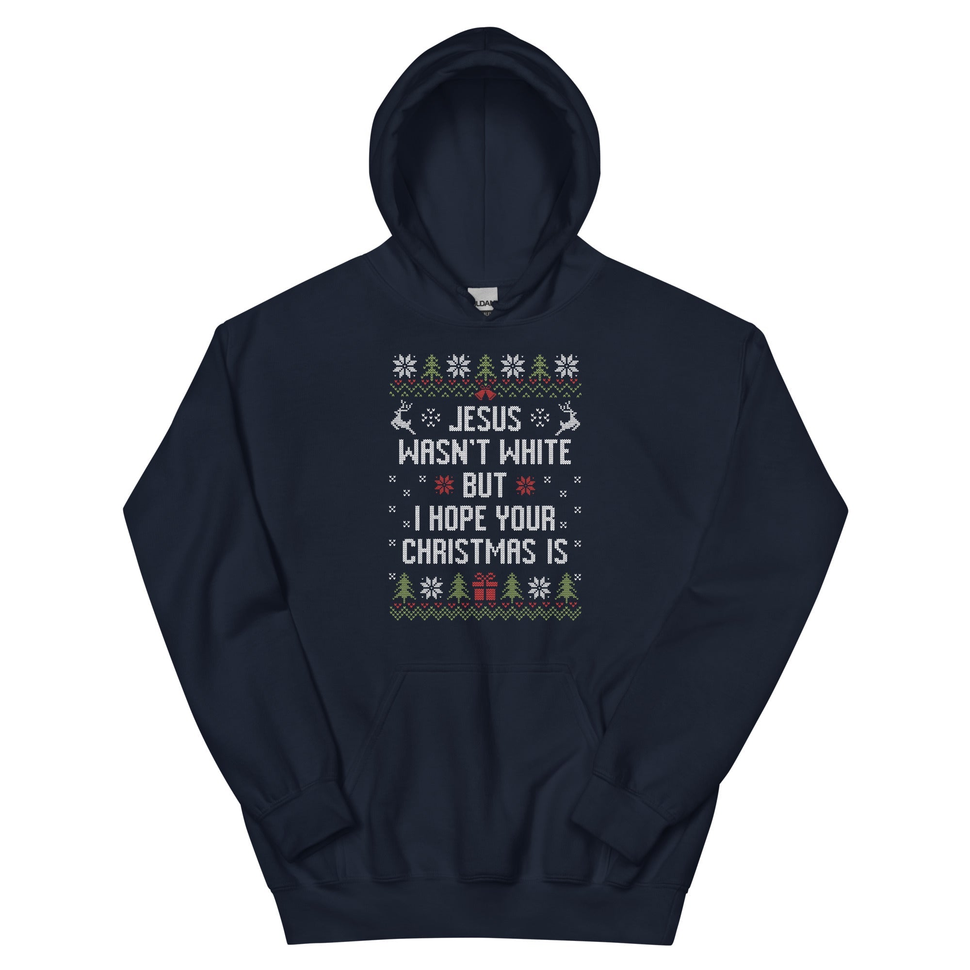 BROWN JESUS - NAVY HOODIE