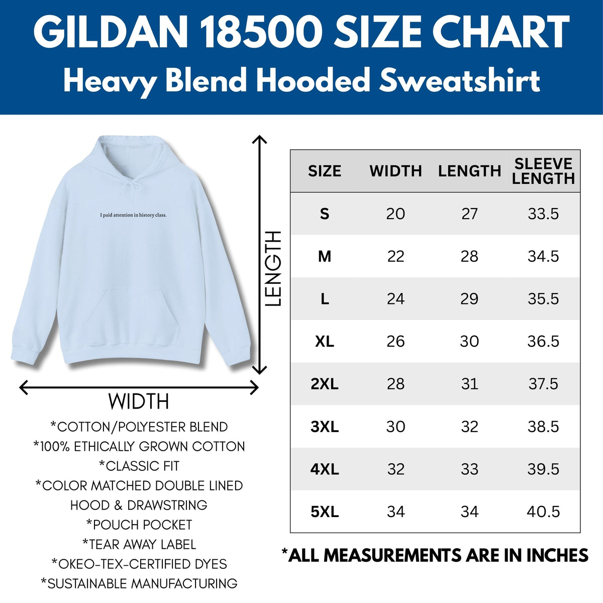 unisex-hooded-sweatshirt-i-paid-attention-in-history-class-hoodie-size-chart