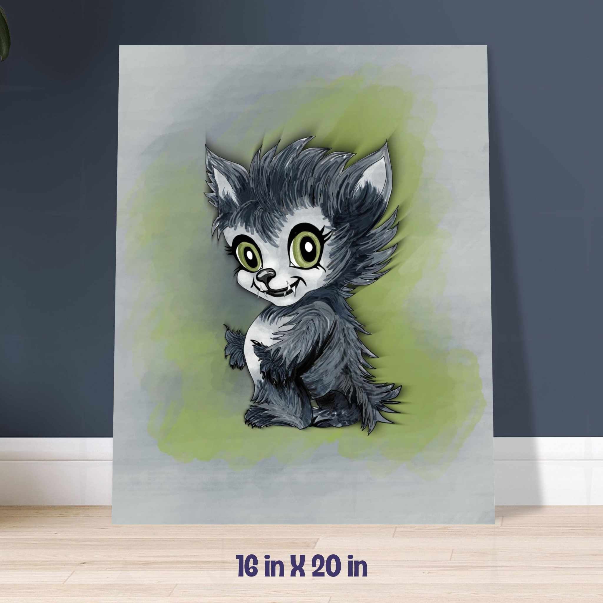 Little Werewolf Art Print