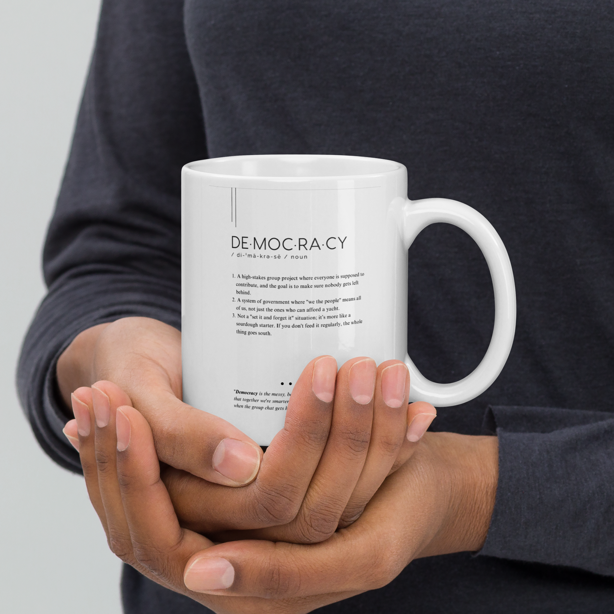 Coffee Mug (11oz) - Democracy - Defined: Terms for Our Time
