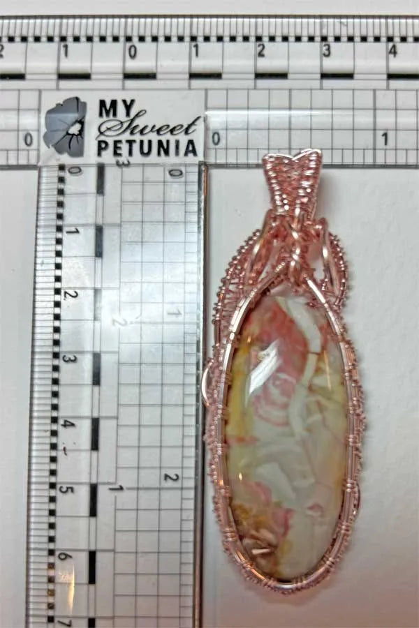 Willow Jasper Pendant - Measurement