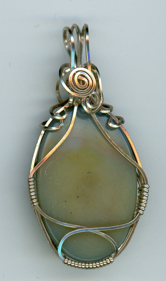 Titanium Drusy Pendant - Back View