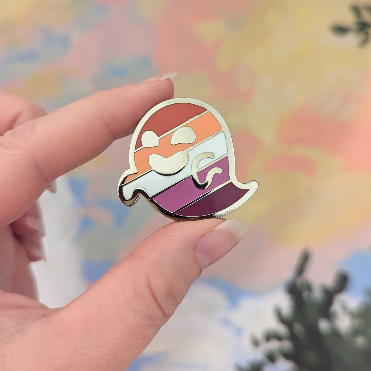 Lesbiele (lesbian pride) hard enamel pin