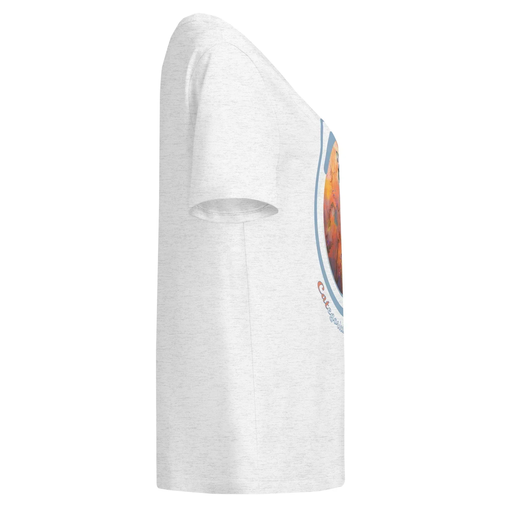 Women’s CATegorically for Peace Organic Ribbed Neck T-shirt