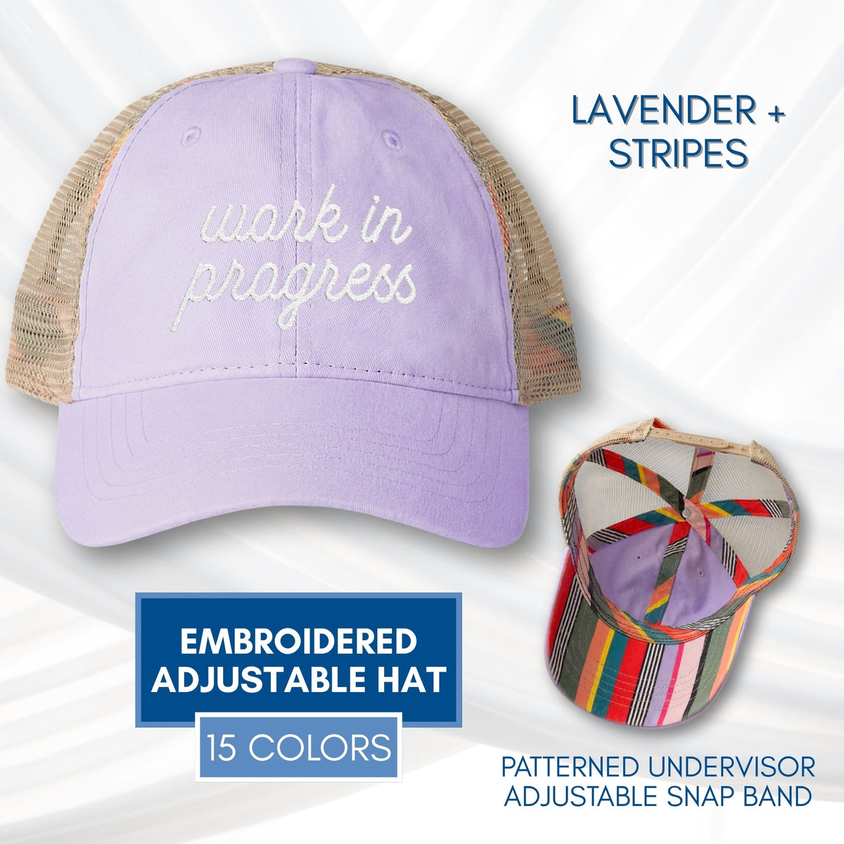 work-in-progress-mesh-back-womens-hat-embroidered-baseball-cap-mental-health-gift-growth-mindset
