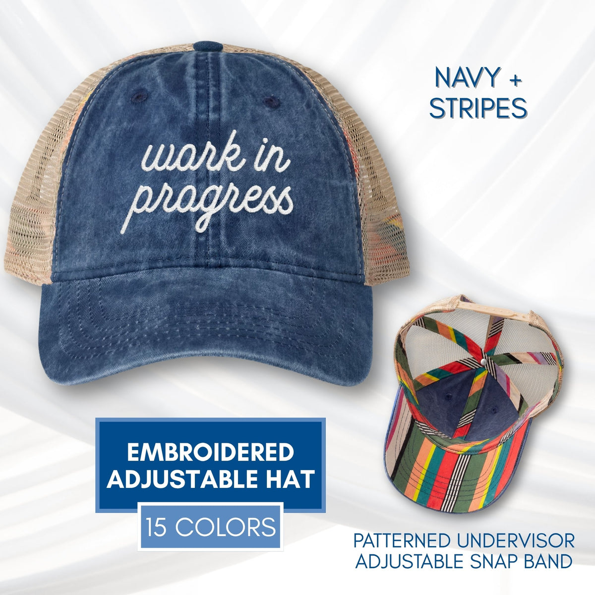 work-in-progress-mesh-back-womens-hat-embroidered-baseball-cap-mental-health-gift-growth-mindset