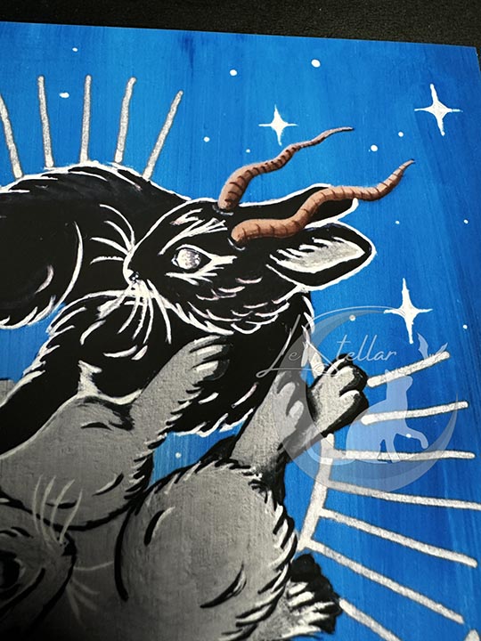 Zodiac Rabbit Art for Cancer Sign
