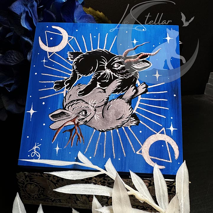 Zodiac Rabbit Art for Cancer Sign