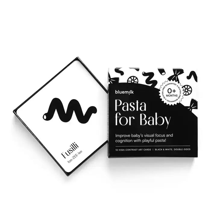High Contrast Pasta Cards for Baby