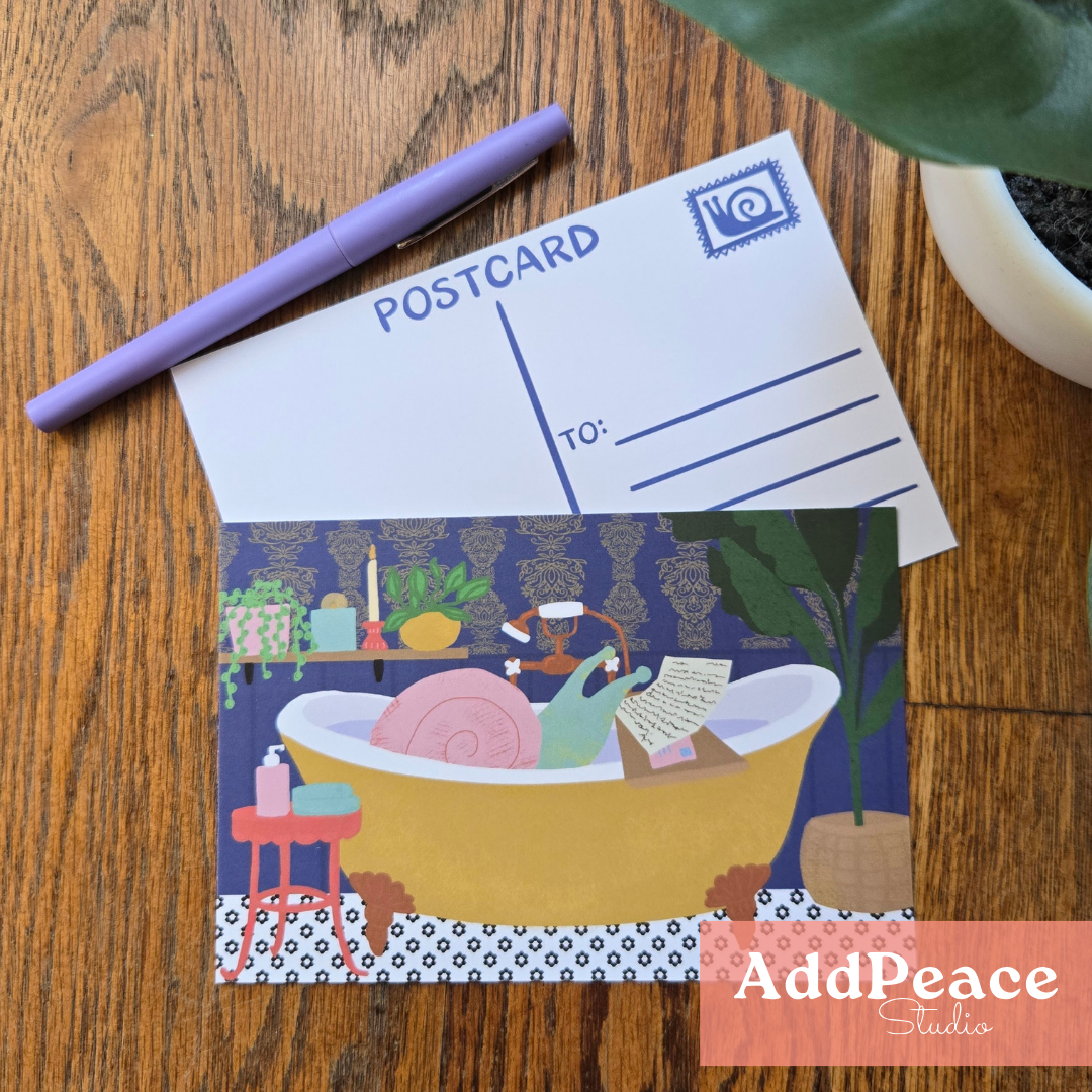 Snail Mail Illustrated Postcard Set | 12 Bookish &amp; Whimsical Postcards