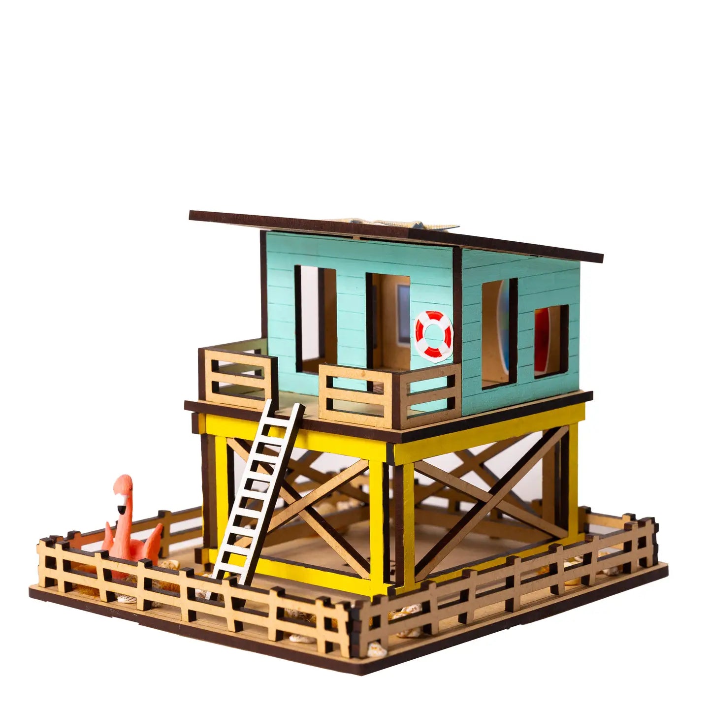 Mini Beach Hut Diy Architectural Craft Kit